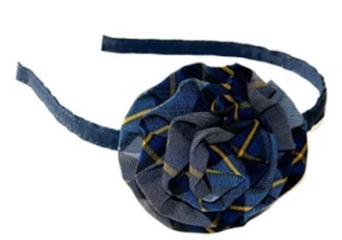 Rosette HeadbandPlaid 57FBE13HB