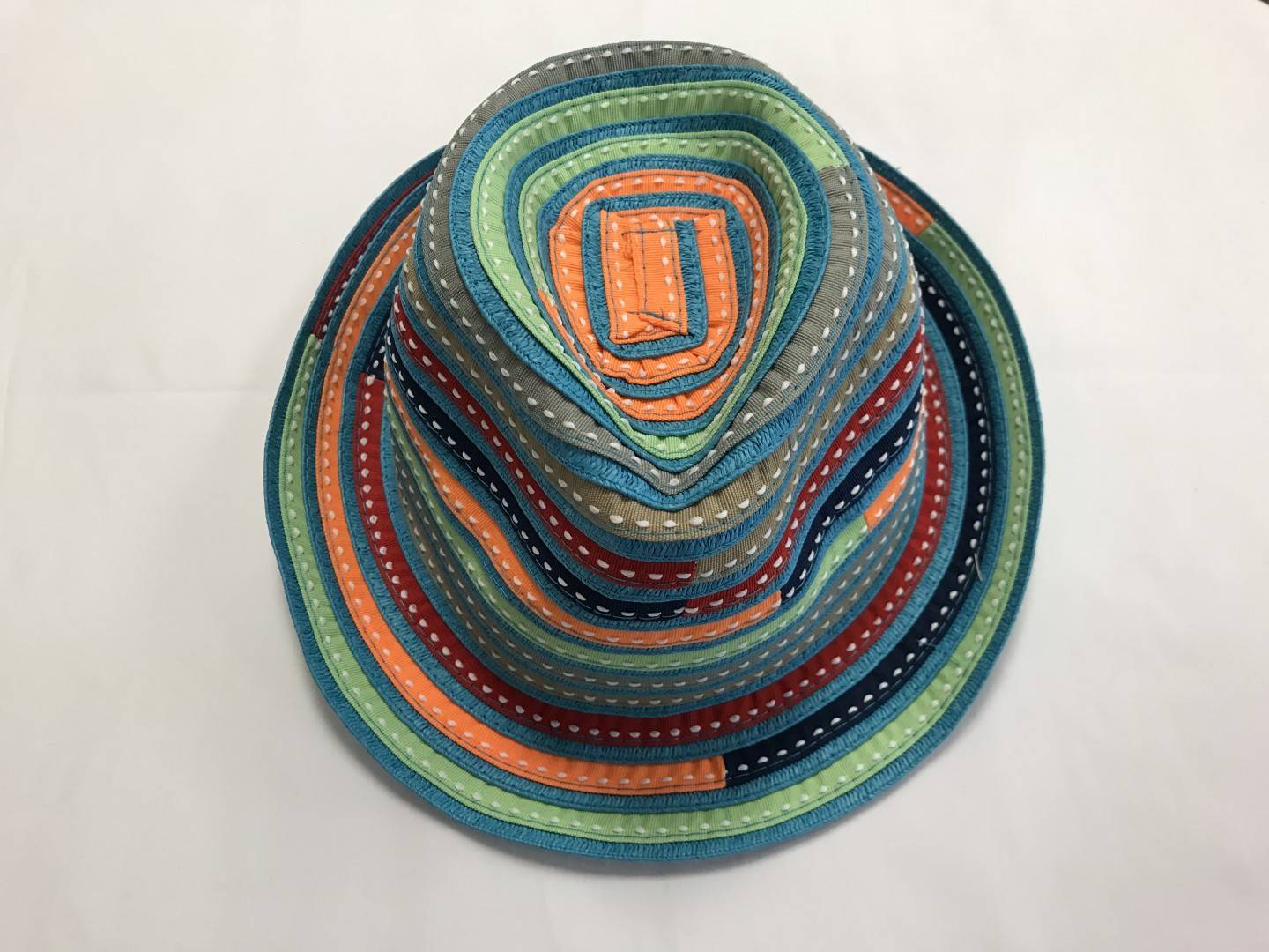 SUNNY DAYZ COLORFUL PAPER BRAID HAT YOUTH SIZES 6-12