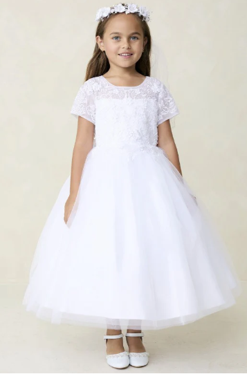 Tip Top Kids Communion Dress#218Headpiece Not Included