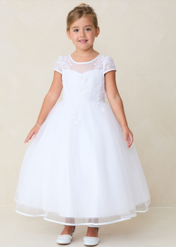 Tip Top Kids Communion Dress#219Headpiece Not Included