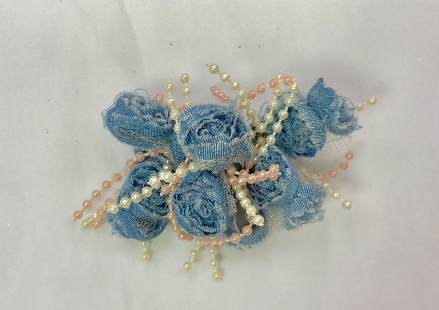 CHEE CHEE DENIM ROSES BOW