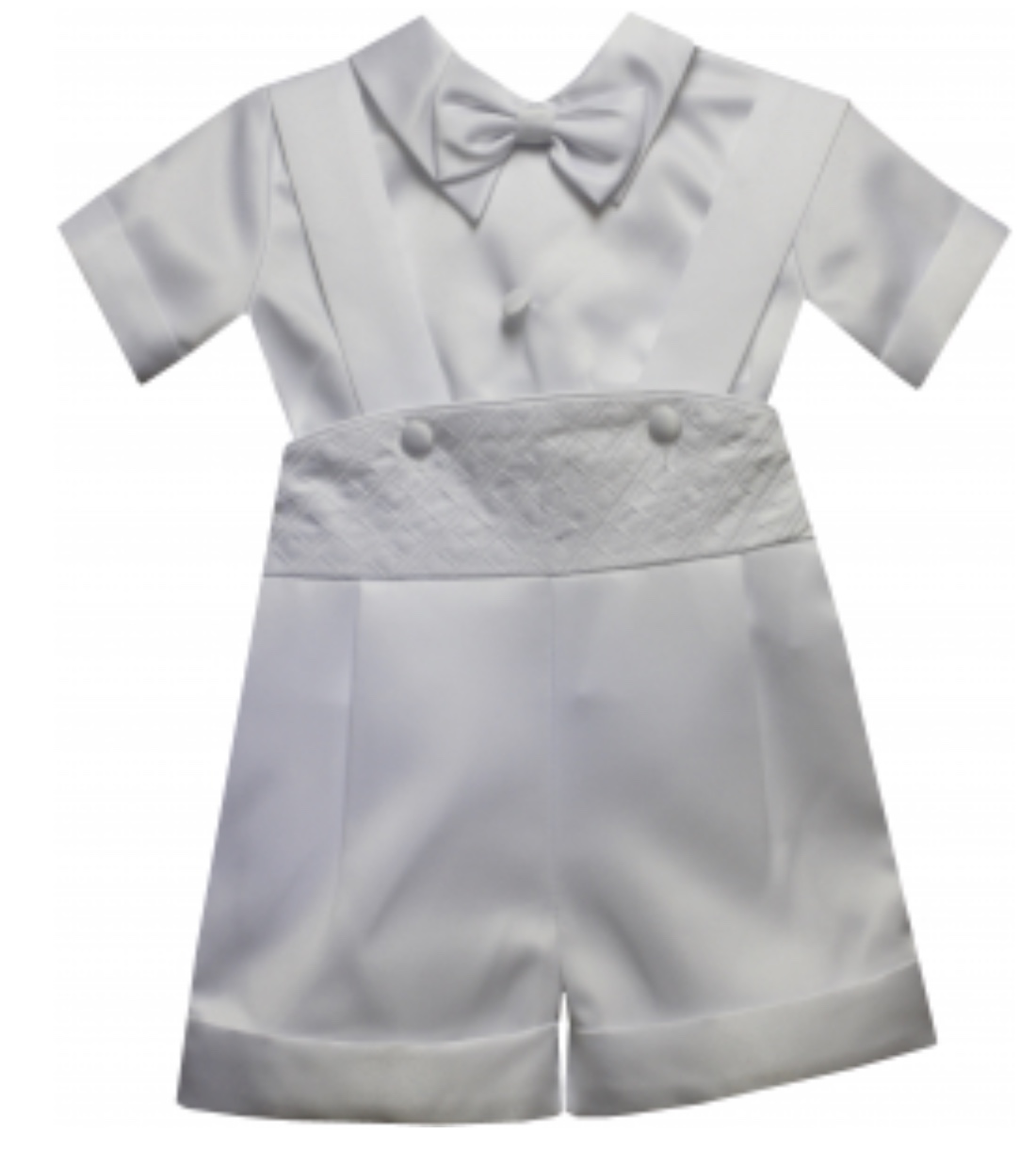PRECIOUS ANGELS BOYS SHORT CHRISTENING SUIT WITH HAT