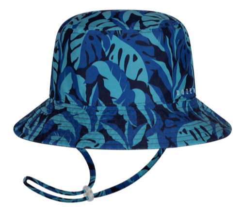 DOZER BOYS NAVY BLUE REVERSIBLE BUCKET HAT DARKWOOD