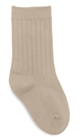 KHAKI 3 PACK UNISEX RIBBED CREW SOCKS&nbsp;*SIZES ARE&nbsp; ACCORDING TO SHOE SIZE