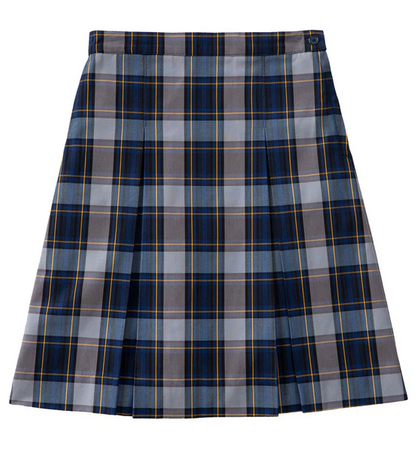 St. DamianTwo Kick Pleat SkirtPlaid 57Grades:  4-8