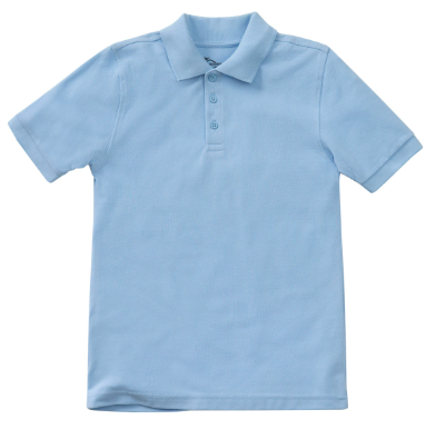 St. AilbeShort Sleeve PoloLight blueBoysGrades: Kindergarten-4th grade