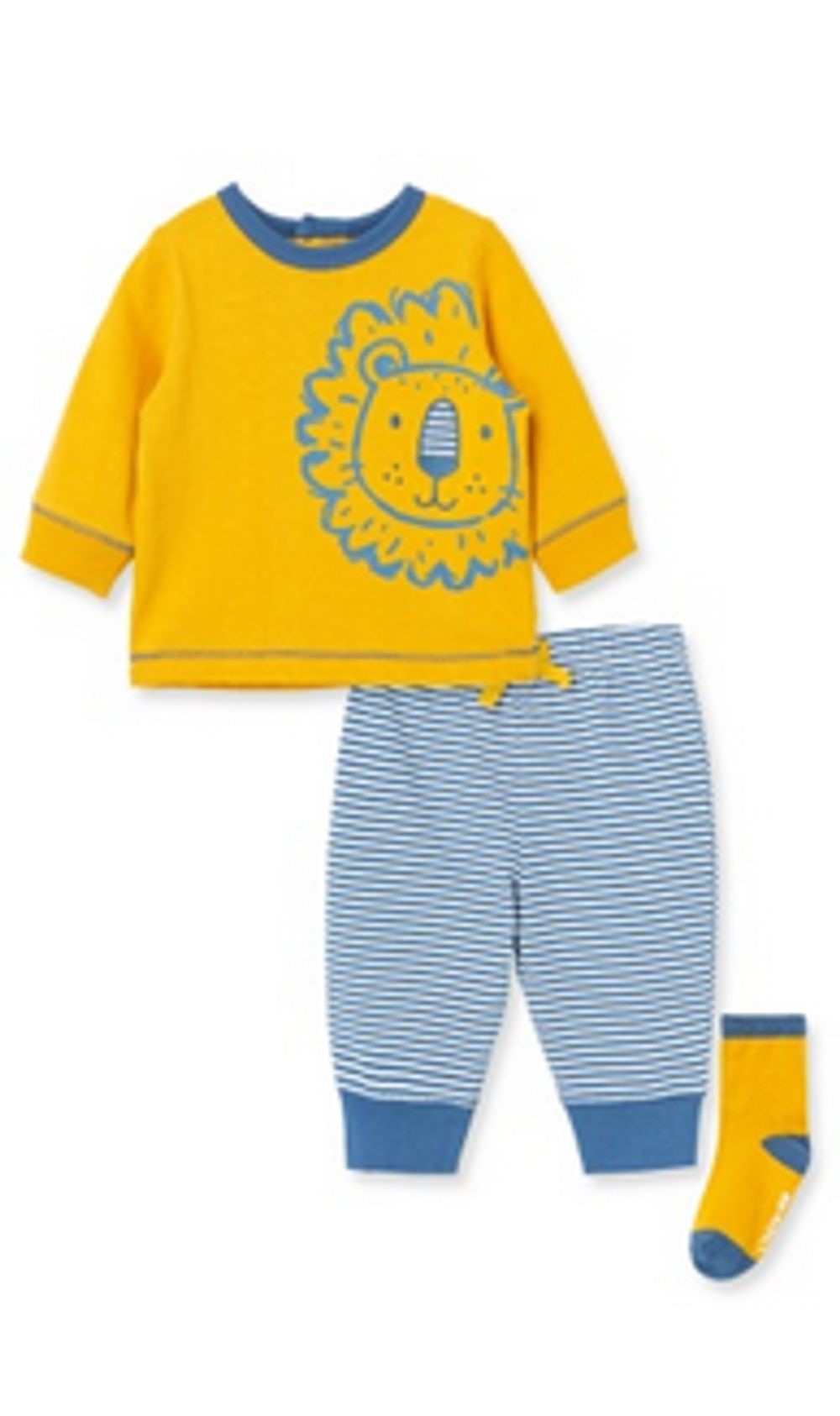 LITTLE ME L457 BABY BOYS LION JOGGER SET WITH MATCHING SOCKS
