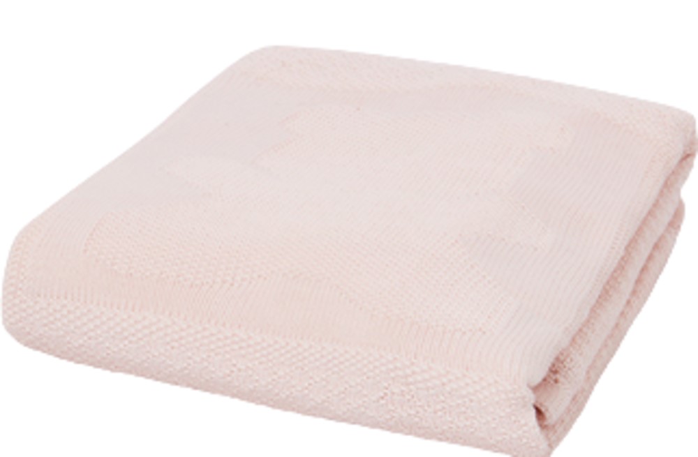MAYORAL 9006 BABY PINK KNITTED BABY BLANKET