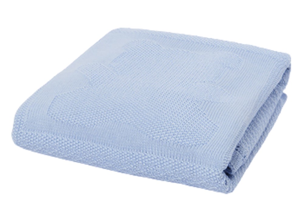MAYORAL 9006 SKY BLUE KNITTED BABY BLANKET