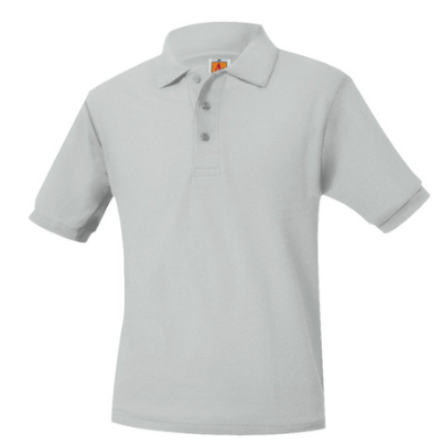 Queen of MartyrsGIrls&nbsp;GrayShort Sleeve PoloGrades:&nbsp; 4-8Girls Only