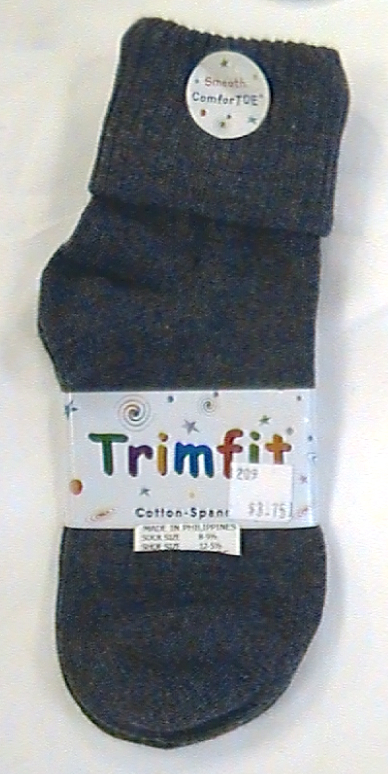 Gray Triple Roll Sock