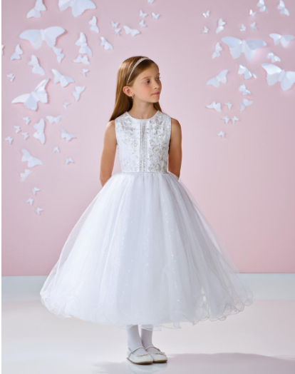 Joan Calabrese Communion Dress#5FrontHeadpiece Not Included