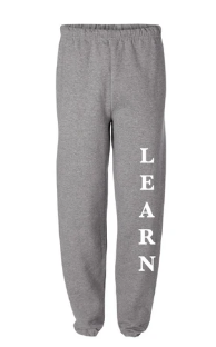 LEARN Romano ButlerSweatpantsGreyWith School Logo