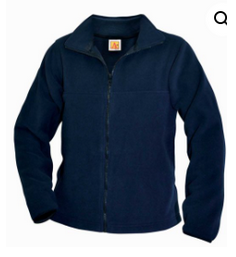 St. DamianFleece Jacket NavyWith School LogoBoys OnlyOptional for Grades Kindergarten-8