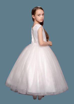 Princess Daliana Communion Dress#402BackHeadpiece Not Included