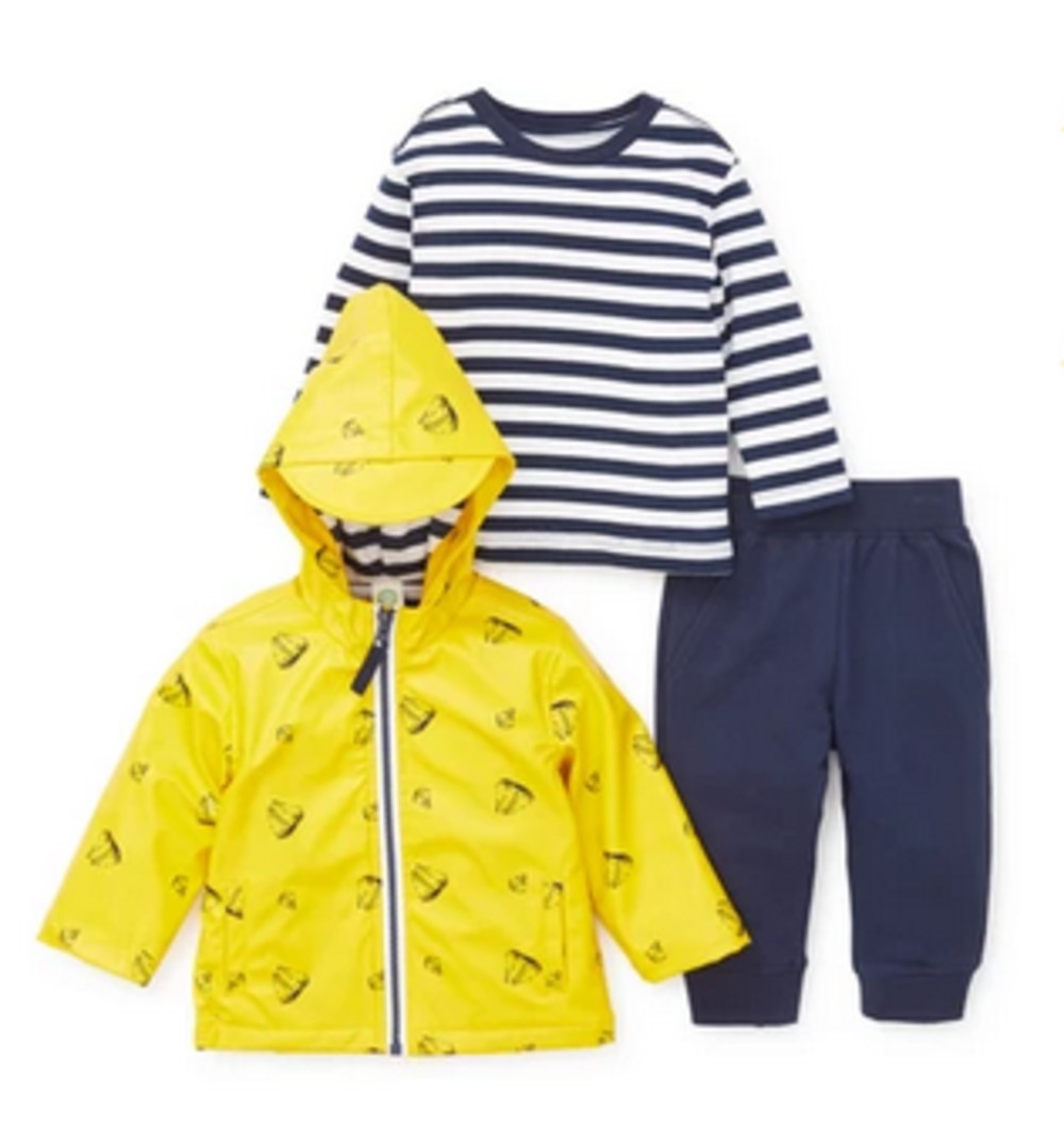 Little Me L742 Toddler Boys' 3 piece sailboat jacket set