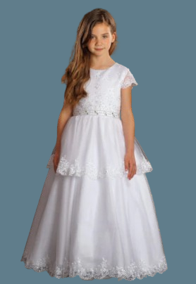 Sweetie Pie Communion Dress#321FrontHeadpiece Not Included