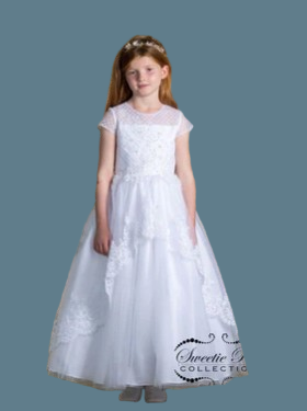 Sweetie Pie Communion Dress#315FrontHeadpiece Not Included