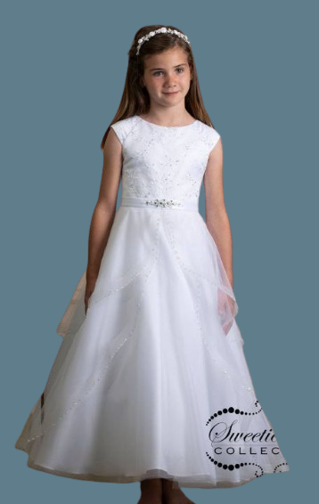 Sweetie Pie Communion Dress#307FrontHeadpiece Not Included