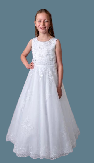 Sweetie Pie Communion Dress#313FrontHeadpiece Not Included