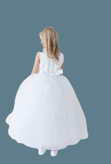 Tip Top Kids Communion Dress#205BackSash is WhiteHeadpiece Not Included