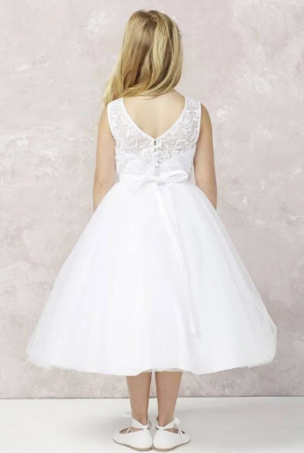 Tip Top Kids Communion Dress#201BackHeadpiece Not Included