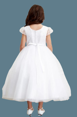 Tip Top Kids Communion Dress#210BackHeadpiece Not Included