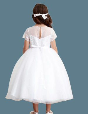 Tip Top Kids Communion Dress#200BackHeadpiece Not Included